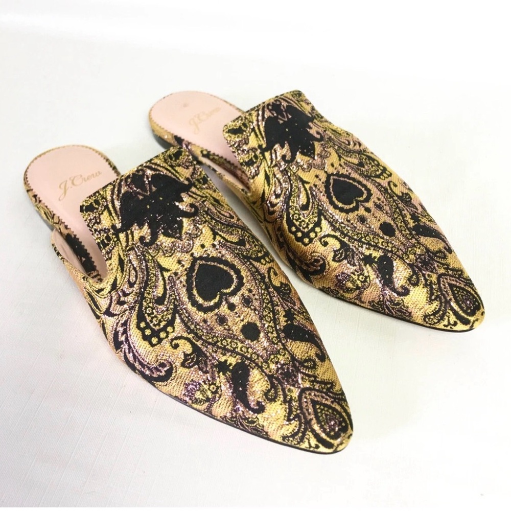 J. Crew Pointy Toe Mules Size 9.5 - Picture 2 of 10
